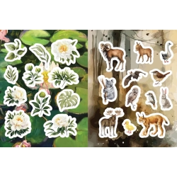 Stickersbog: Flora, Fauna, Botanicals, and Bees Sticker, Color &amp; Activity Book 