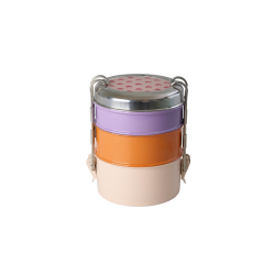 Rice opbevaring/madkasse i tre etager, hjerter