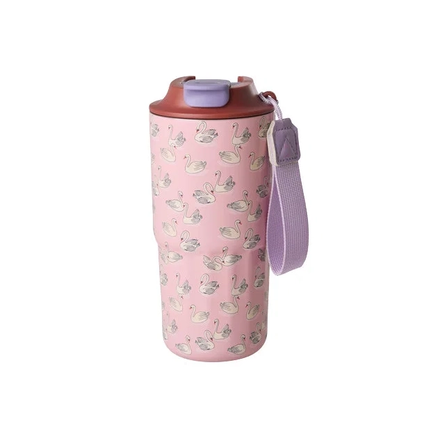 Rice, Stor Rustfri St�l Termokop, 550ml, Swan in Paris print