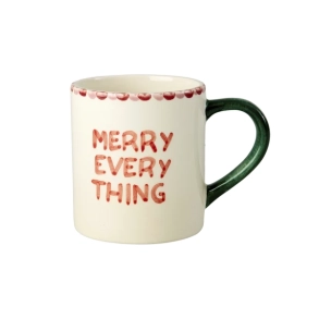 Rice, Keramik Krus, MERRY EVERYTHING, h�ndmalet