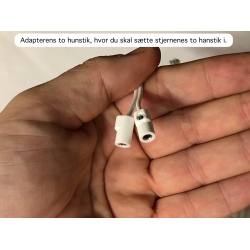Adapter 500mA til 8 og 13cm adventsstjerne, hvid (til 4 med LED)