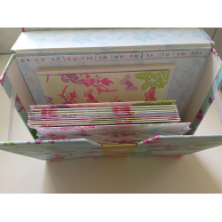 ske med 24 stk. sommerfugle kort