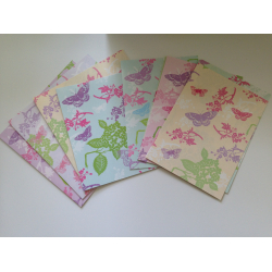 ske med 24 stk. sommerfugle kort