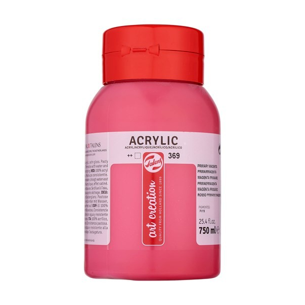 Akryl maling 750 ml, Primary Magenta 369