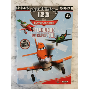 Aktivitetsbog - 123 Flyvemaskiner m. Klistermrker 