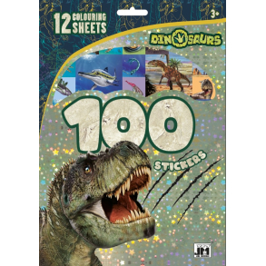 Aktivitetsbog m. stickers, Dinosaurs