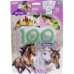 Aktivitetsbog m. stickers, Heste