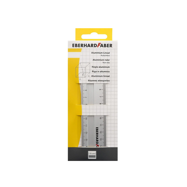 Aluminiumslineal, 15cm