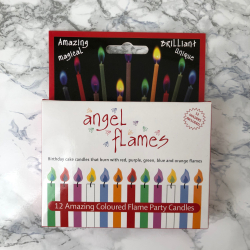 Angel flames, Fdselsdagslys med farvede flammer