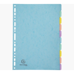 Aquarel Faneblade / register 1-10, Pastelfarvet