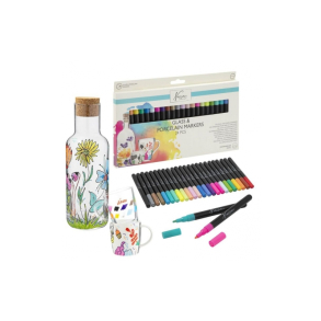 Nassau Tusser til porcel�n og glas, 24 stk ass.