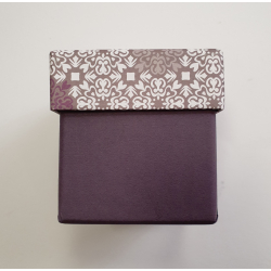 Artebene ske, lilla med mnster