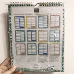 Artebene Fdselsdagskalender, blomsteret mnster