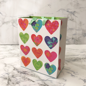 Artebene gavepose, mini, Hjerter