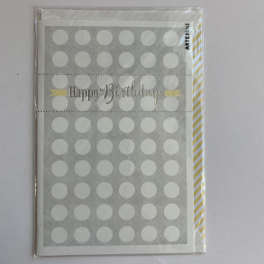 Artebene kort -Birthday DOTS