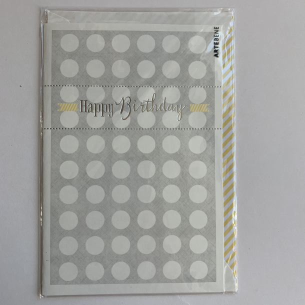 Artebene kort -Birthday DOTS