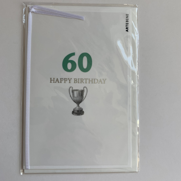 Artebene kort -Happy birthday, 60 