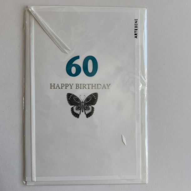 Artebene kort -Happy birthday, 60 bl