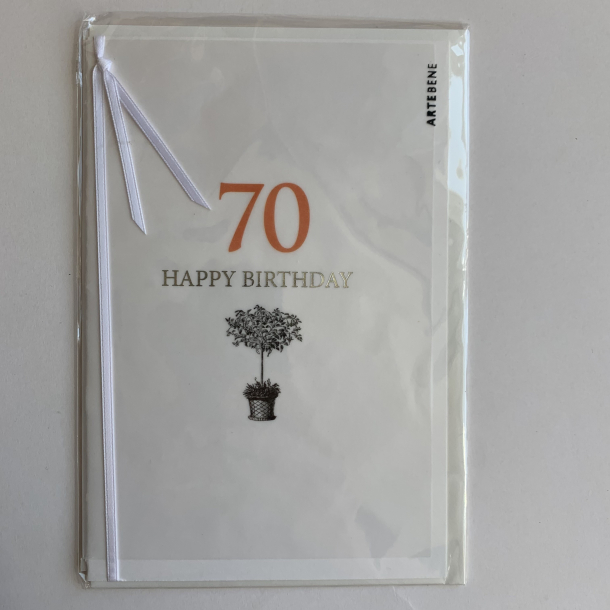 Artebene kort -Happy birthday, 70