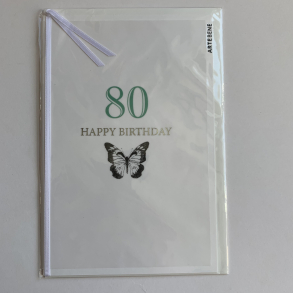 Artebene kort -Happy birthday, 80 grn