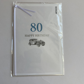 Artebene kort -Happy birthday, 80