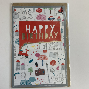 Artebene kort -Happy birthday, city