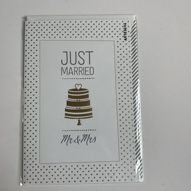 Artebene kort, Just Married -Mr. &amp; Mrs.