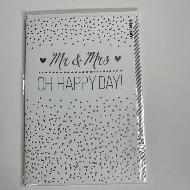 Artebene kort, Just Married -Oh happy day