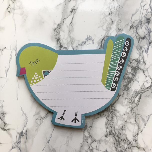 Artebene Magnetisk notesblok, Fugl