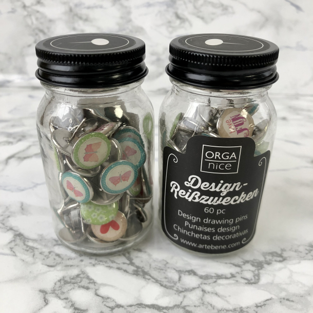 Artebene Tegnestifter i glas, 60 stk. design