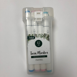 Artist Twin markers, 12 stk., Pastel