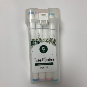 Artist Twin markers, 12 stk., Pastel