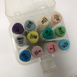 Artist Twin markers, 12 stk., Pastel