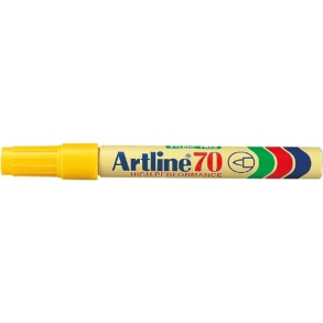 Artline 70, permanent marker, gul