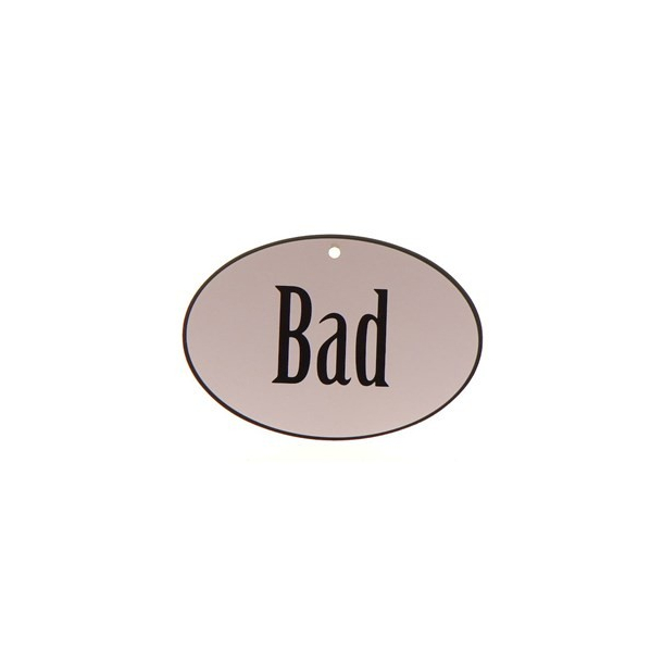 Bad oval - skilt