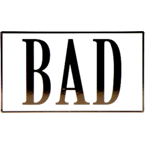 Bad - skilt