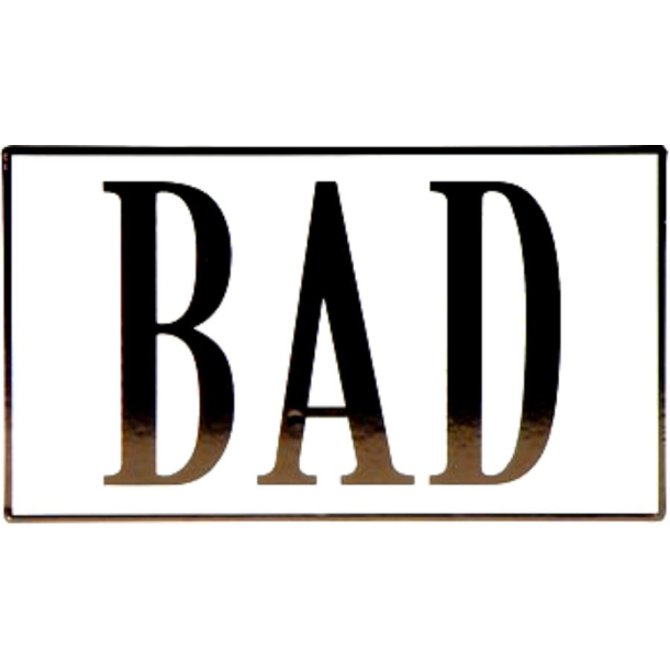 Bad - skilt