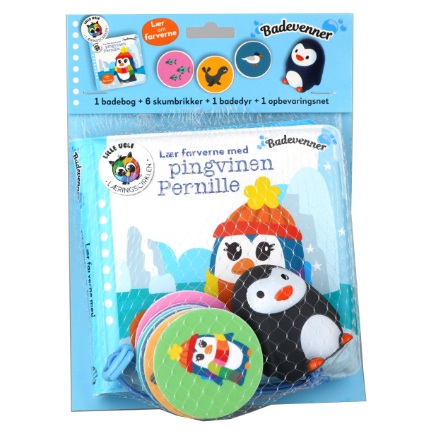 Badevenner - L�r farverne med pingvinen Pernille