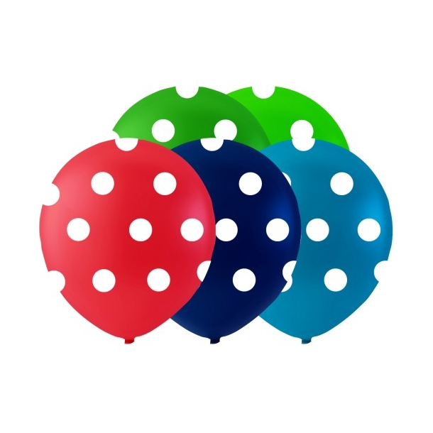 Balloner med prikker 26 cm