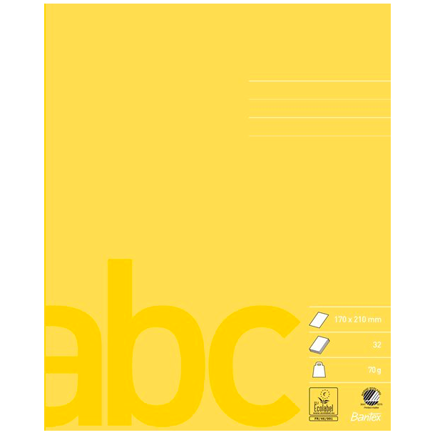 Bantex skolehfte, ulinjeret