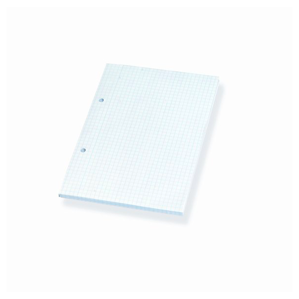 Bantex standardblok A5, kvadreret, hullet, sidelimet