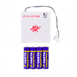 Batteriholder m/timer til n stjerne med LED