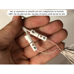 Batteriholder m/timer til n stjerne med LED