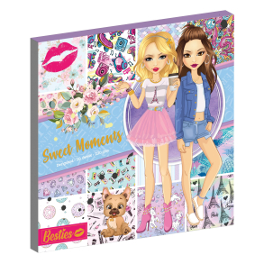 Besties - Design Pad 25 x 25 cm - Sweet moments - 20 ark, 230 gram	