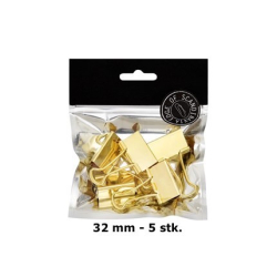 Binderclips - guld