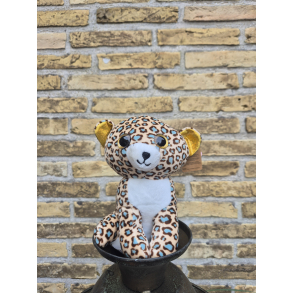 Bamse, Leopard brun og bl� med glitter �jne
