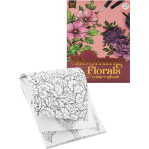 Malebog A4, 20 ark. 250g. Blooming Florals