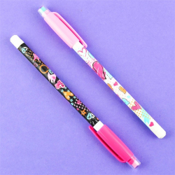 Blyant m. stifter og viskelder, hjerter