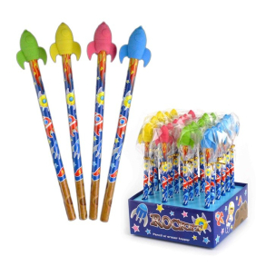 Blyant m. viskelder Raket