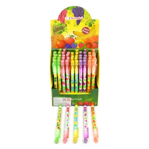 Blyant med duft og stifter, bl / citron